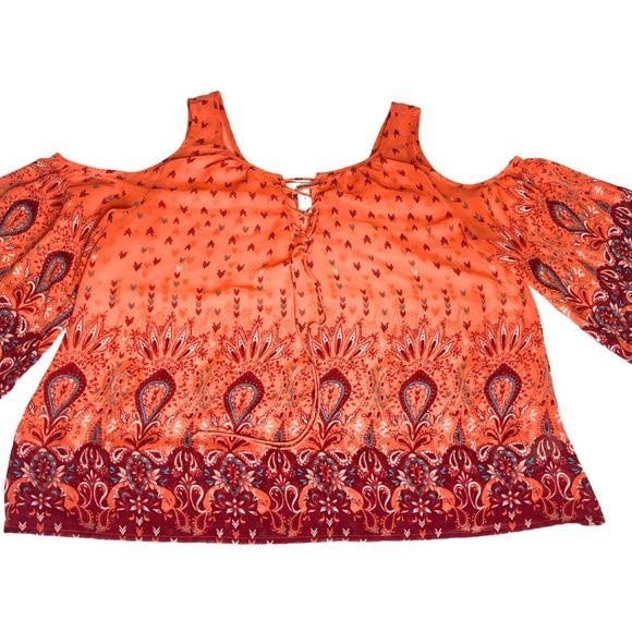 Cold shoulder sheer light floaty top by Arizona - Picture 7 of 8